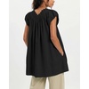 image:imageShy Velvet 2026 Summer Womens Boho Tunic Dress Oversized Flowy Cover Up Beach Vacation Dress with Scalloped Trim and PocketsBlack