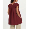 image:imageShy Velvet 2026 Summer Womens Boho Tunic Dress Oversized Flowy Cover Up Beach Vacation Dress with Scalloped Trim and PocketsBurgundy