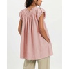 image:imageShy Velvet 2026 Summer Womens Boho Tunic Dress Oversized Flowy Cover Up Beach Vacation Dress with Scalloped Trim and PocketsMauve Pink