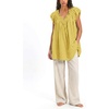 image:imageShy Velvet 2026 Summer Womens Boho Tunic Dress Oversized Flowy Cover Up Beach Vacation Dress with Scalloped Trim and PocketsSicilian Yellow