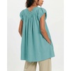 image:imageShy Velvet 2026 Summer Womens Boho Tunic Dress Oversized Flowy Cover Up Beach Vacation Dress with Scalloped Trim and PocketsTeal Blue