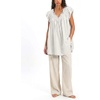 image:imageShy Velvet 2026 Summer Womens Boho Tunic Dress Oversized Flowy Cover Up Beach Vacation Dress with Scalloped Trim and PocketsWhite