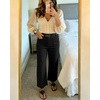 image:imageShy Velvet Womens Crop Wide Leg Pants High Waisted Stretchy Comfort Fabric Capri Pants for WomenBlack