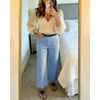 image:imageShy Velvet Womens Crop Wide Leg Pants High Waisted Stretchy Comfort Fabric Capri Pants for WomenBlue