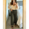 image:imageShy Velvet Womens Crop Wide Leg Pants High Waisted Stretchy Comfort Fabric Capri Pants for WomenDark Green