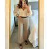 image:imageShy Velvet Womens Crop Wide Leg Pants High Waisted Stretchy Comfort Fabric Capri Pants for WomenKhaki